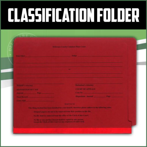Classification Folders