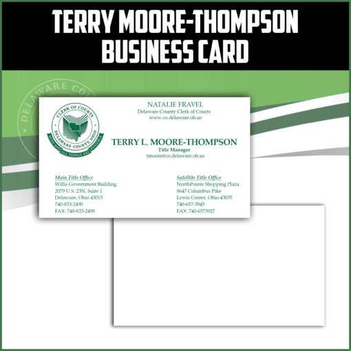 Terry Moore-Thompson Business Card
